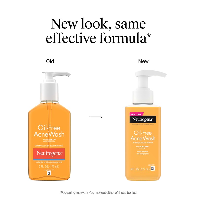 Neutrogena Oil-Free Acne Face Wash, Breakout Prone Skin Facial Cleanser
