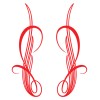 Custom Hot Rod Pinstriping Decals – Set of 2 –