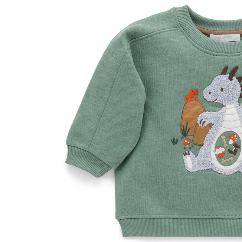 Purebaby Hungry Dragon Windcheater, 000 (0 - 3 Months)