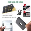 BGGTMO License Plate Screws Anti Theft -1/4 M6 Security License