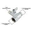 T-Piece 3/8 x 3/8 x 1/4 Inch Hose Water Connection