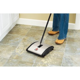 Bissell Natural Sweep Carpet and Floor Sweeper with Dual Brush Rotating System and 2 Corner Edge Brushes, 92N0A, 4.2 lb.