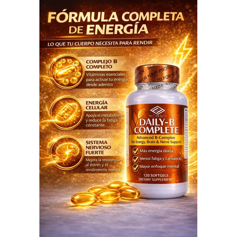 Complejo Vit B12 Energía Metabolismo Antiestrés 120
