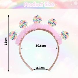 Lollipop Headbands, Creative Design Headbands, Funny Hair Accessories, Party Hair Accessories, Hairstyle Decorations, Pack of 2