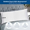1 Pack Waterproof Bamboo Pillow Protector Cover Body Size Pillow