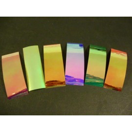 Then Fishing Lure Tape Company UV Plasma 2" x 6" 4PK Fishing Lure Tape In 6 Vivid Standout Tape Colors - Blazing Sun Yellow