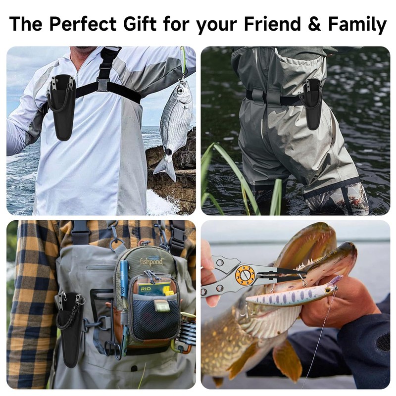 SAN LIKE Alicates de pesca de aluminio para eliminar ganchos,