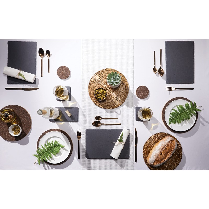 Artesa Bamboo Rattan Placemats, Brown, 28 cm, Set of 2,