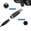 XMSJSIY Mini XLR 3-Pin Male to 4-Pin Female Audio Adapter，Microphone