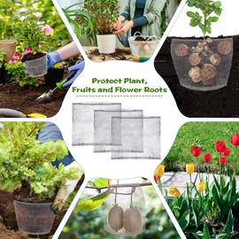 Yaocom 80 Pcs 1 Gallon Gopher and Vole Wire Mesh Basket Bulk Stainless Steel Plant Root Protector Gopher Cages for Garden Planting Underground Plant Protection