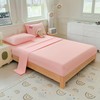 Dearller Twin Pink Comforter Set for Girls 5 Pieces Tufted