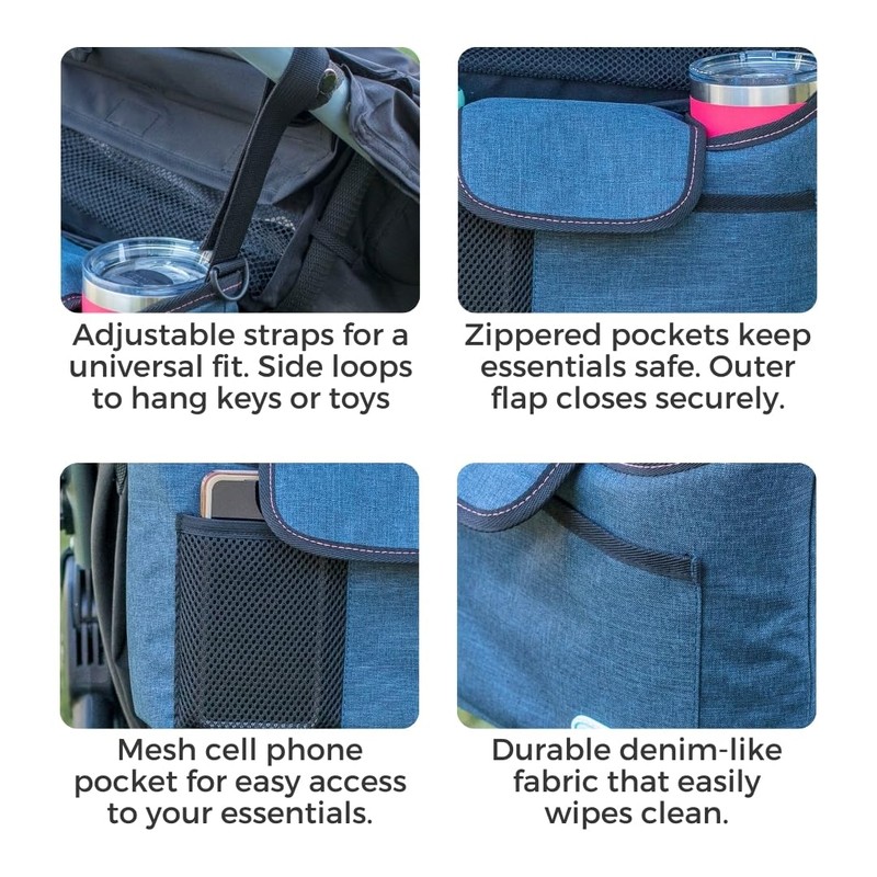 Toddleroo by North States On-The-Go Stroller Organizer with Insulated Cup