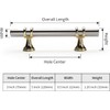 Leulan 5 Pack Kitchen Cabinet Handles Brushed Nickel and Gold