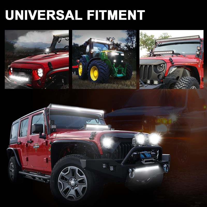 Willpower Curved LED Light Bar 42 inch 540W Spot Flood