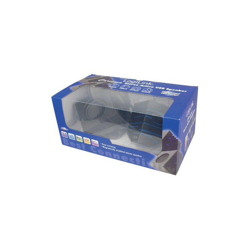 LogiLink Carisma 2.0 Stereo Active Speaker - Black