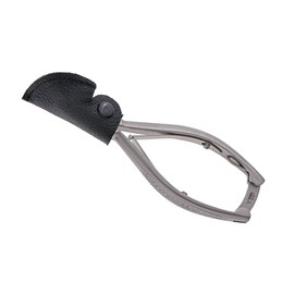 Podiatry Set 5-Piece Stainless Steel Pan with Cutters Clipper + + Cuticle Nipper + Lifter and File Ingrown Toenail Lifter with Protective Caps