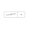 Gardinia Connector for Curtain Rods with Diameter 12 mm White