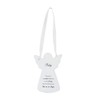 Guardian Angel Baby, Wall Hanging Ribbon, Meaningful Plaque Keepsake, for House Warming, Christmas, New Year-Ceramic, White, One Size
