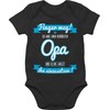 Shirtracer - Baby Bodysuit Boy Girl - Sayings Baby - Ich habe einen verrückten Opa, 1 black