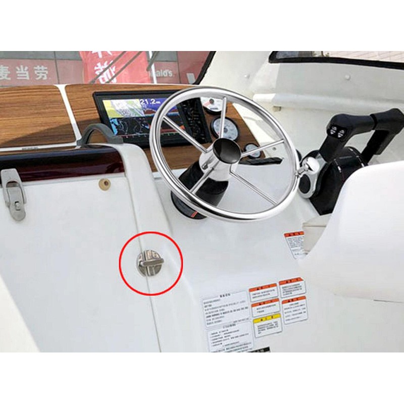 HAIWEN Stainless Steel 316 Boat Door Cabinet Hatch,45mm/1.77”Round Turn Button