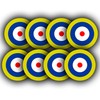 8 Pack - RAF Roundel Decals - Model Stickers -