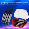 5Pcs Screw Extractor Kit Damaged Broken Bolt Screw Remove Set