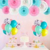 He or She Gender Reveal Party Supplies Blue Pink White