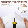 50 Counts 16" Long Disposable Nitrile Gloves,White,M