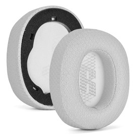 Ersatz-Ohrpolster für JBL E65 E65BTNC / Duet NC / LIVE650 BTNC LIVE660 BTNC Headset (grau/atmungsaktives Netzgewebe)
