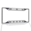 Fastasticdeals Metal Insert License Plate Frame Welsh Dragon Black Outline