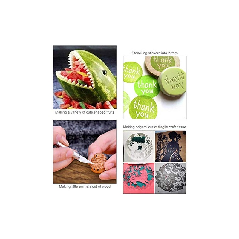 1 Pcs Craft Knife Hobby Knife with 11 Pcs Stainless