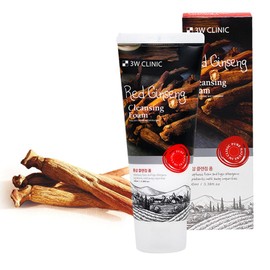GWM 3W Red Ginseng Cleansing Foam 100ml Pure Natural Foam Cleanser