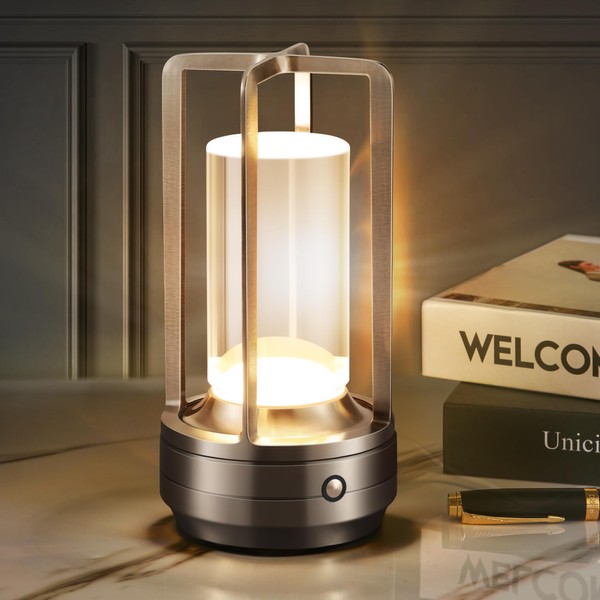 Idong Portable Cordless Table Lamp,LED Desk Lamp with Touch Control,3-Colour