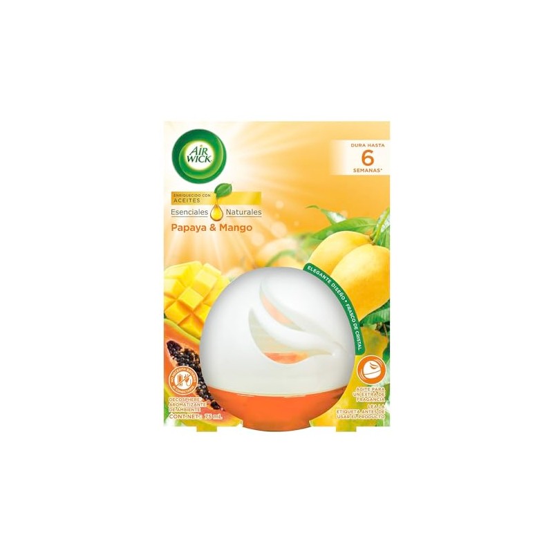 Air Wick Aromatizante de Ambiente Decosphere Papaya y Mango 75