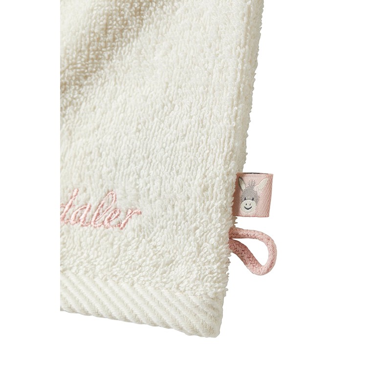 Sterntaler Emmi Girl Donkey Wash Mitts Flora Rose Plain with