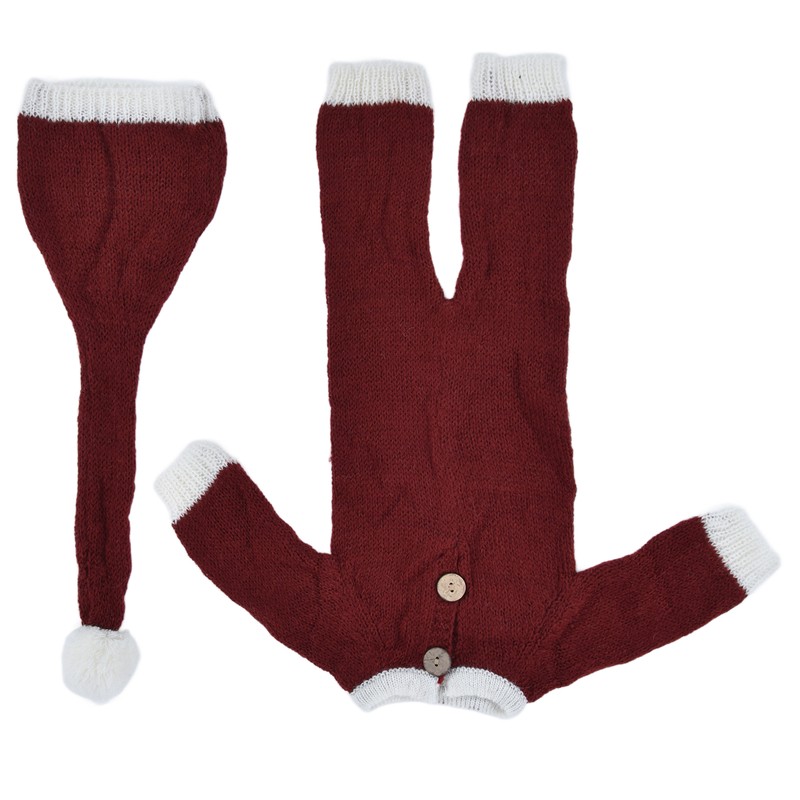 Breathable Baby Photography Photo Props Set Soft Mohair Jumpsuits Hat