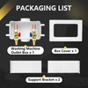 1 PCS Foskan Washing Machine Laundry Outlet Box,1/2"PEX A Expansion
