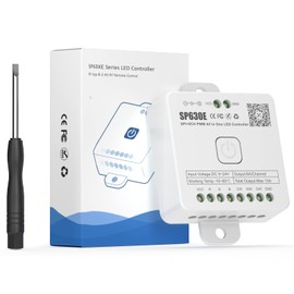 SEZO SP630E Bluetooth LED Controller 12-in-1 2.4G DC5V-24V Compatible with 5CH PWM Monochrome RGB RGBW or SPI TTL IC LED Strip WS2812B SK6812 WS2811 FCOB CCT LED Strip Control Music Model