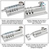 Gate Latch with Combination Lock, [Weatherproof] Spopal 120 mm 4-Digit