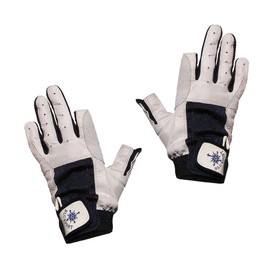 BluePort Segelgloves aus leather - 2 Finger frei L