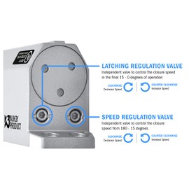 Nuk3y 9000 Series Grade 1 Heavy Duty Door Closer, Multi-Mount, Adjustable Size 1-6, ADA Compliant, UL Listed