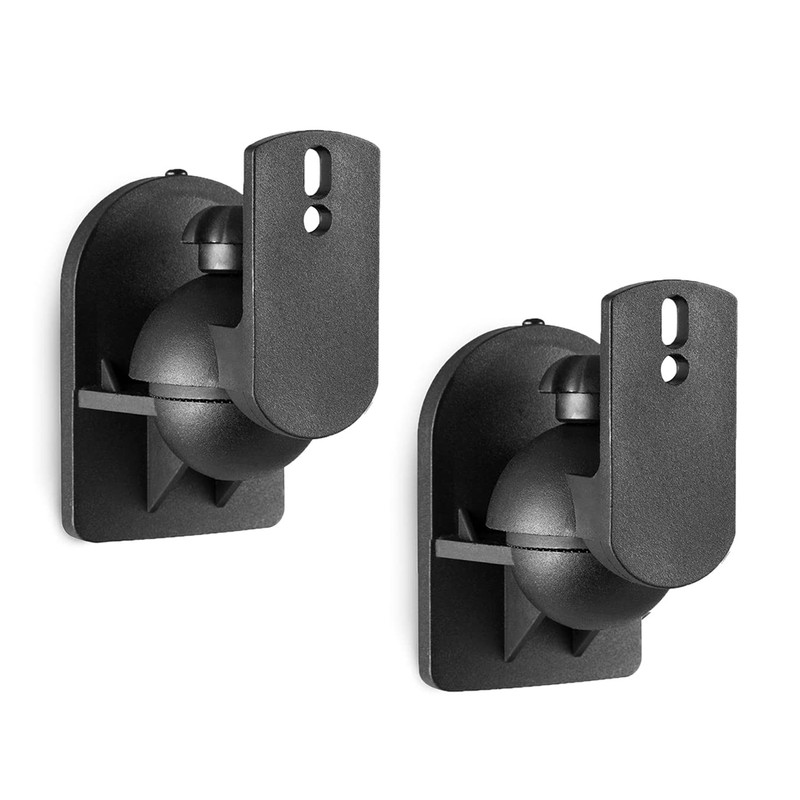 2 pcs Nylon Speaker Wall Mount Brackets Adjustable Bracket for