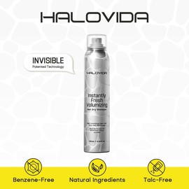 HALOVIDA Instant Fresh Volumizing Invisible Dry Shampoo - Organic Cleansing Conditioner for Voluminous & Hydrated Hair, Absorbs Oils, Gentle Clarifying Shampoo(150ml/60ml):_HAIR DRY SHAMPOO 150ML+ Herbal Scalp Scrub 5.290Z