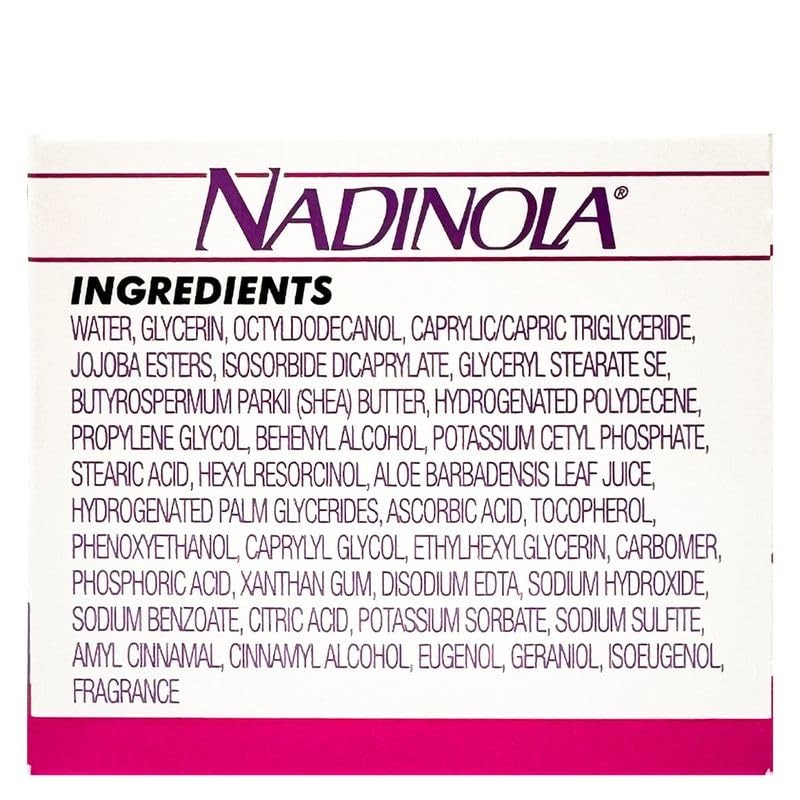 Nadinola Moisturizing Skin Tone Cream with Vitamin E and Hexylresorcinol,