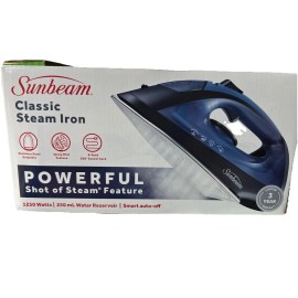 Sunbeam 1250W Classic Steam Iron with Shot of Steam Feature