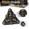 HKDZ Metal DND Dice 7pcs Role Playing d&d dice,Dice Set
