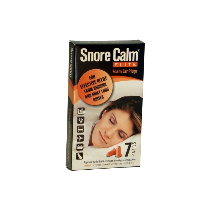 Snore Calm ELITE Foam Ear Plugs (7 Pairs)