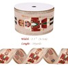 Wired Edge Christmas Ribbon with Glitter, Nutcracker Ivory Satin Toy