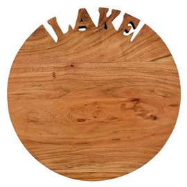 Santa Barbara Design Studio Acacia Wood Charcuterie Boards Cheese Board Round Cutting Board, 14" Diameter, Lake