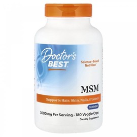 닥터스 베스트, MSM, 180 베지 캡슐 (캡슐당 1X000 mg) Doctors Best, MSM, 180 Veggie Caps (1,000 mg per capsule)
